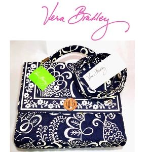 NWT:Vera Bradley Julia Thinly Birds Navy